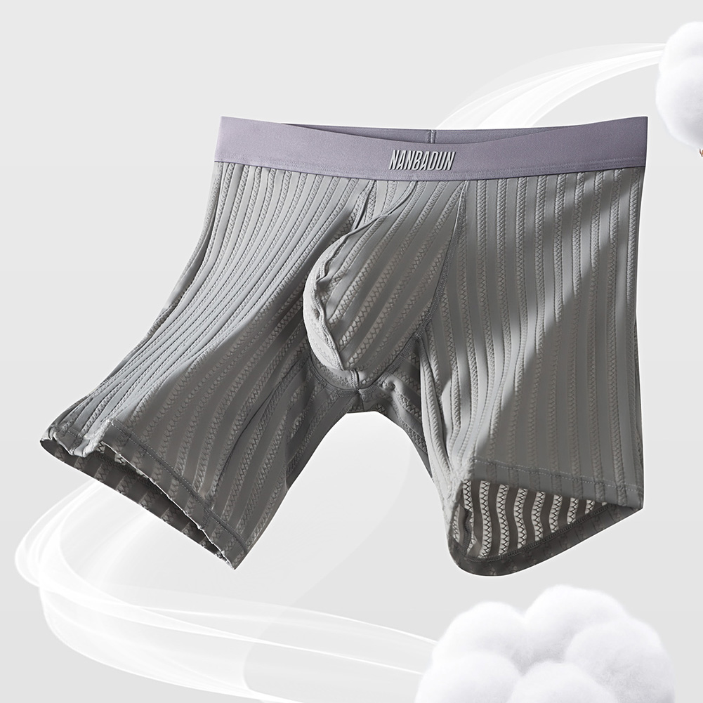Long Leg Trunk Men - Herenshorts van ijszijde, lange pijpen, boxer,