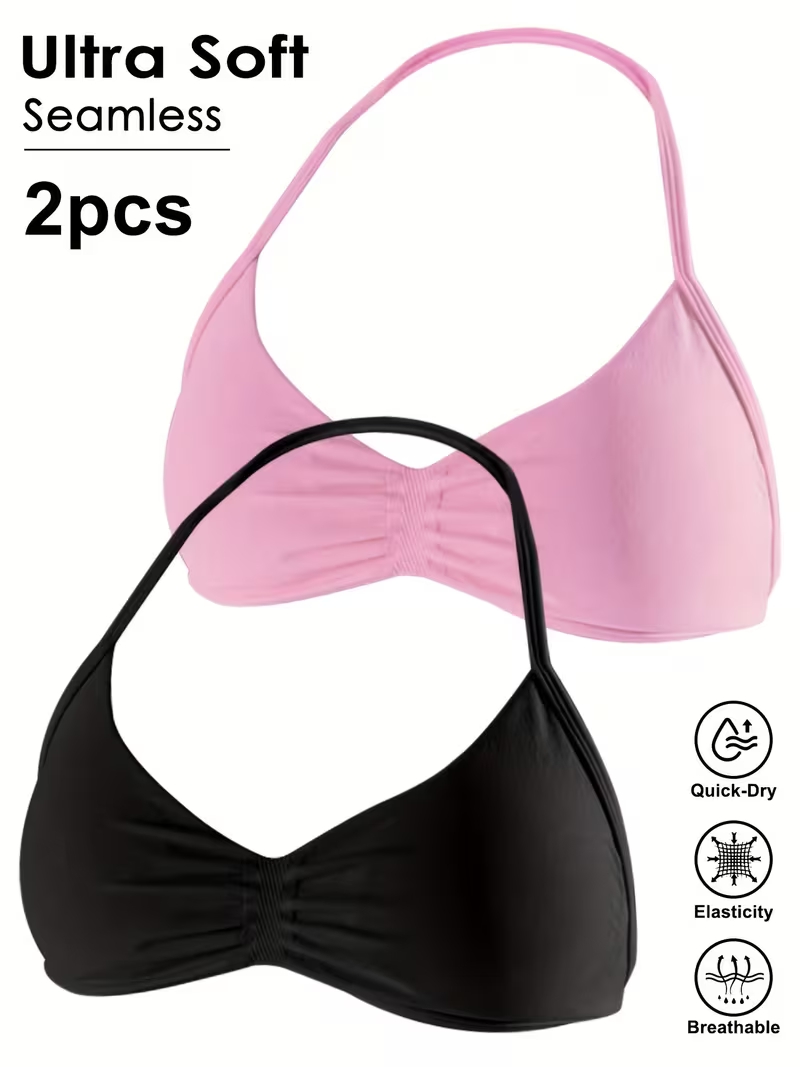 Suspender Tank Top - 2 stuks Naadloze Sexy Open Back