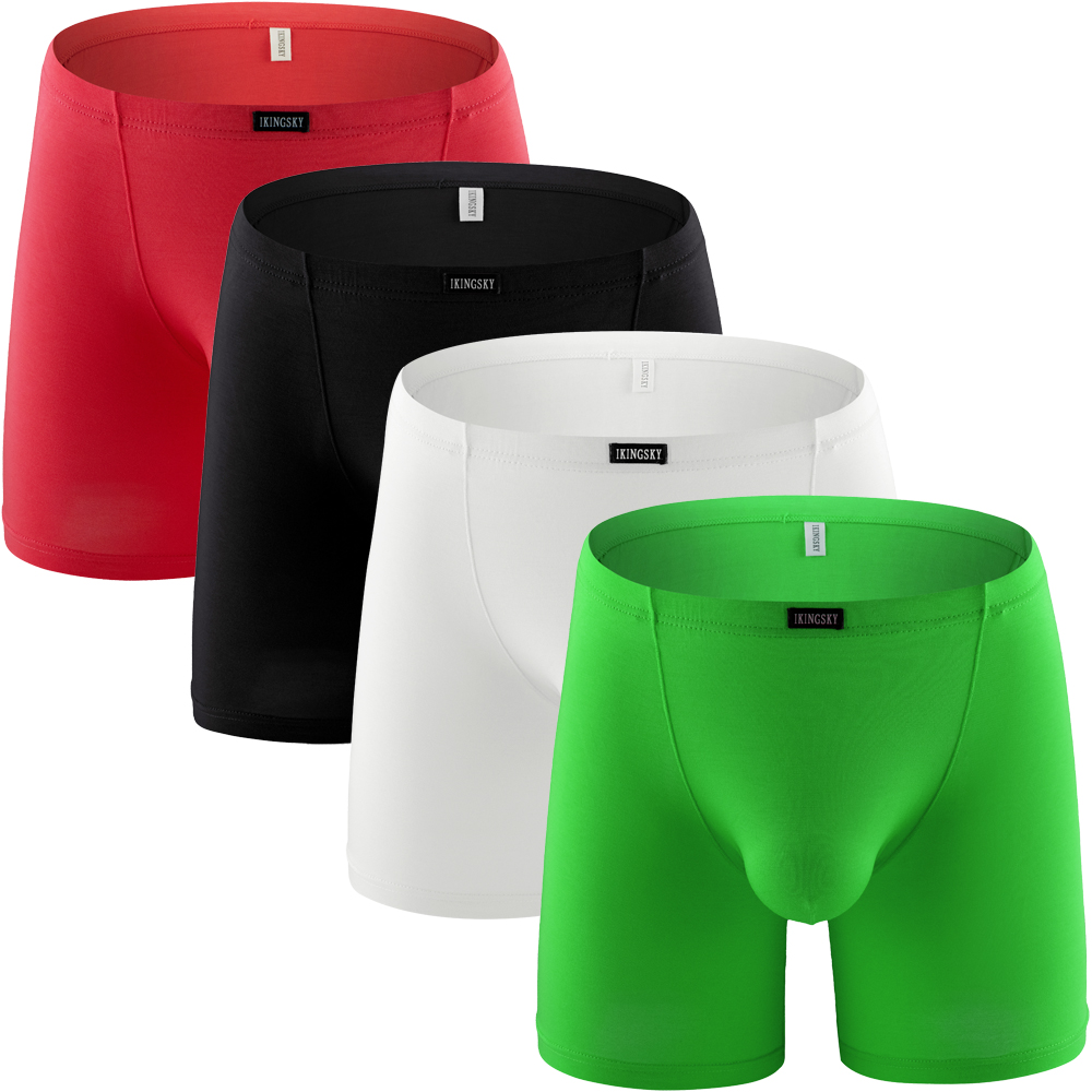 Long Leg Trunk Men - Ikingsky Mannen Modale Lange Been Boxer